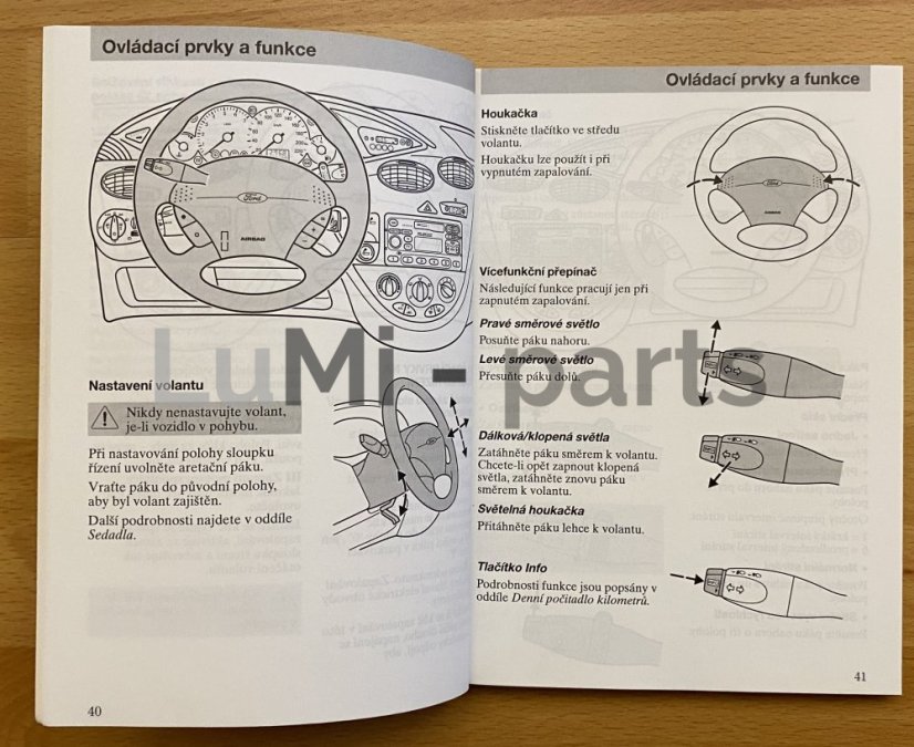 User Manual Ford Focus MK1 (1998-2005) CZ (03)