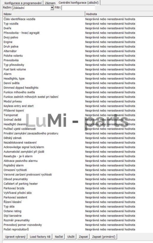 Setting the parameters of the dashboard Convers+ Ford Mondeo MK4 (2006-2015), Galaxy, S-Max