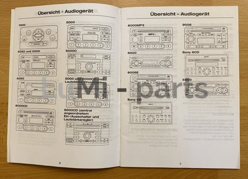 Bedienungsanleitung autoradio Ford DE (026)