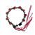 Luminous headband, flower wreath with red LED lights