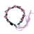 Luminous headband, flower wreath with pink LED lights