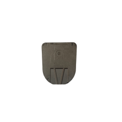 Trapezoidal base of the interior rearview mirror